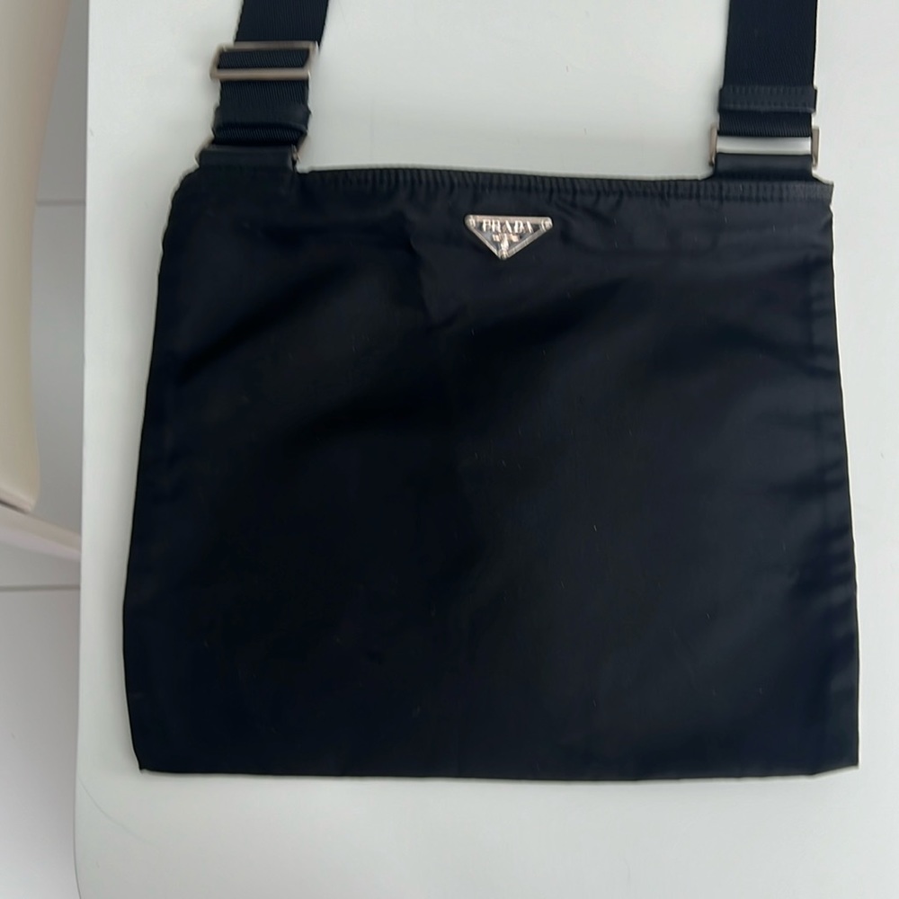 PRADA Nylon Messenger Crossbody Shoulder Bag Black #26
